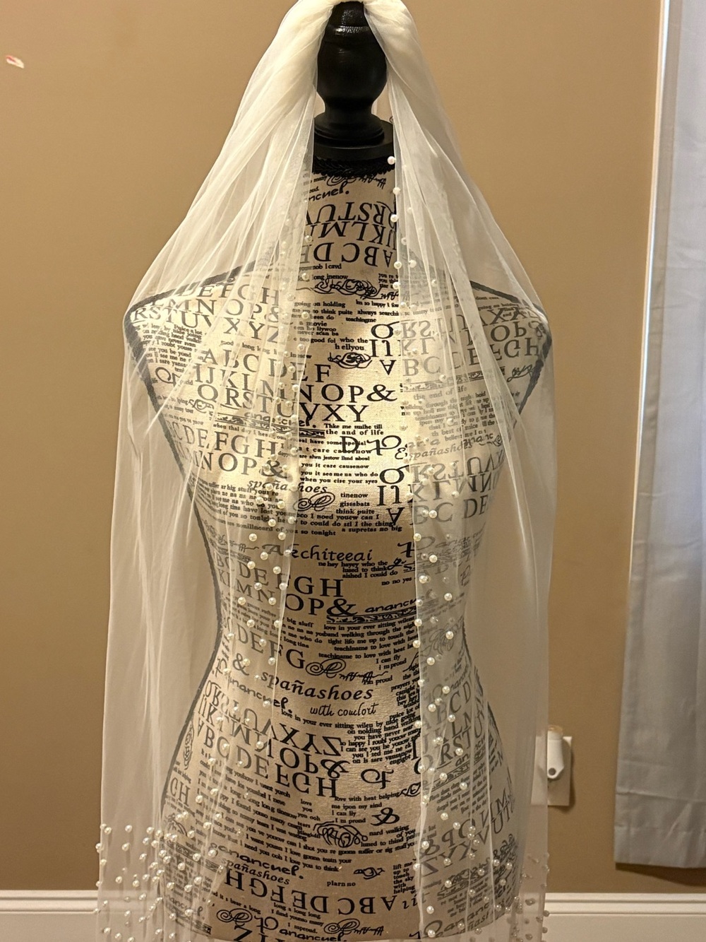 Dearly Bridal Sweetly Pearl edge wedding veil